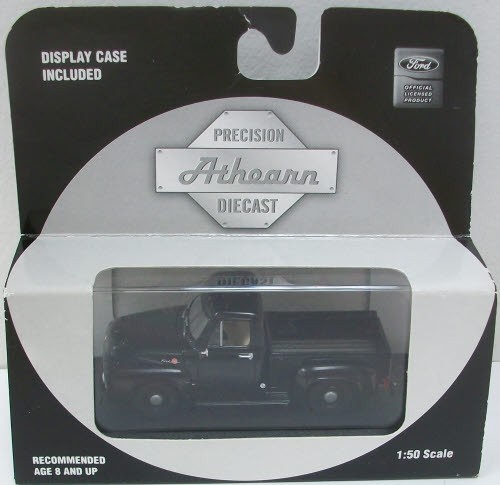 Camioneta pickup Ford F-100 1955 diecast Athearn 90950 1:50 en negro nueva en caja | Condition: New