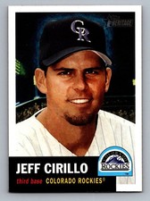 JEFF CIRILLO 2002 Topps Heritage Night Variation #63  SP