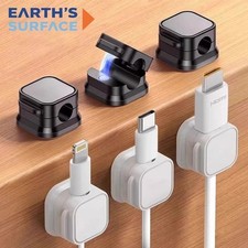 Magnetic Cable Clips Adhesive Cord Organizer USB Charging Wire Holder