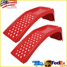 Set Of 2 Car Ramp 8000 Lbs Heavy Duty Auto Truck Ramp Solid Steel Vehicle Ramp