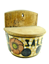 IDEA ARREDO CUCINA VINTAGE  1930 BARATTOLO PORTA SALE CERAMICA PISA TOSCANA