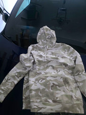 Imran Potato Men’s Camo Fleece Sweat Shorts White/Gray Drawstring Pockets 2XL