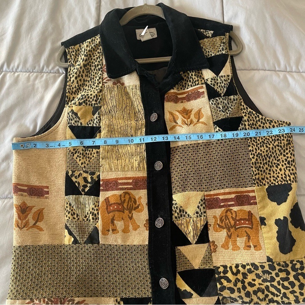 Vintage Stonebridge Patchwork Elephant Motif Butt… - image 7