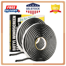 ZOOFOX 2 Pack Butyl Seal Tape, 3/8" x 15 Feet Black Rubber Sealant Tapes