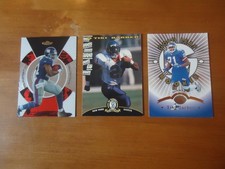 Tiki Barber 1997 Scoreboard Rookie Card #45 + 2005 Topps Finest + 1997 Gold Leaf. rookie card picture