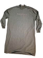 Fear Of God Essentials Long Sleeve Tee Dress, Color Wood Size XXL