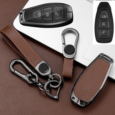 For 2011-2019 Ford Fiesta Focus C-Max Metal Smart key Fob Cover Case KR55WK48801