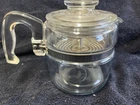 Vintage PYREX Flameware 4 Cup Coffee Complete Percolator #7754 B READ