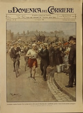 LA DOMENICA DEL CORRIERE 31 1908 DORANDO PIETRI MATARONA OLIMPIADI LONDRA