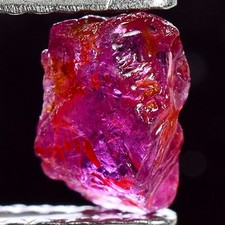 IF VIVID RUBY 0.90ct UNHEATED RED RUBY ROUGH NATURAL100% NR!