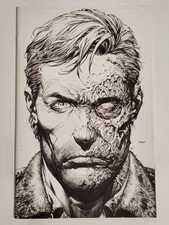 Walking Dead Deluxe #1 Image 2021 NM 9.4 2nd Printing David Finch Sketch Cover