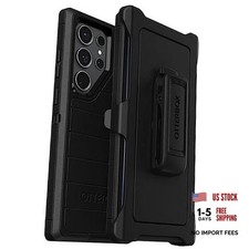 Galaxy S23 Ultra Only - Defender Series Case - Rugged Durable - with Black