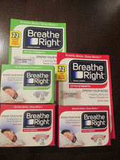Breathe Right Extra Strength Nasal Strips 72 CLEAR Strips  144 TAN Strips