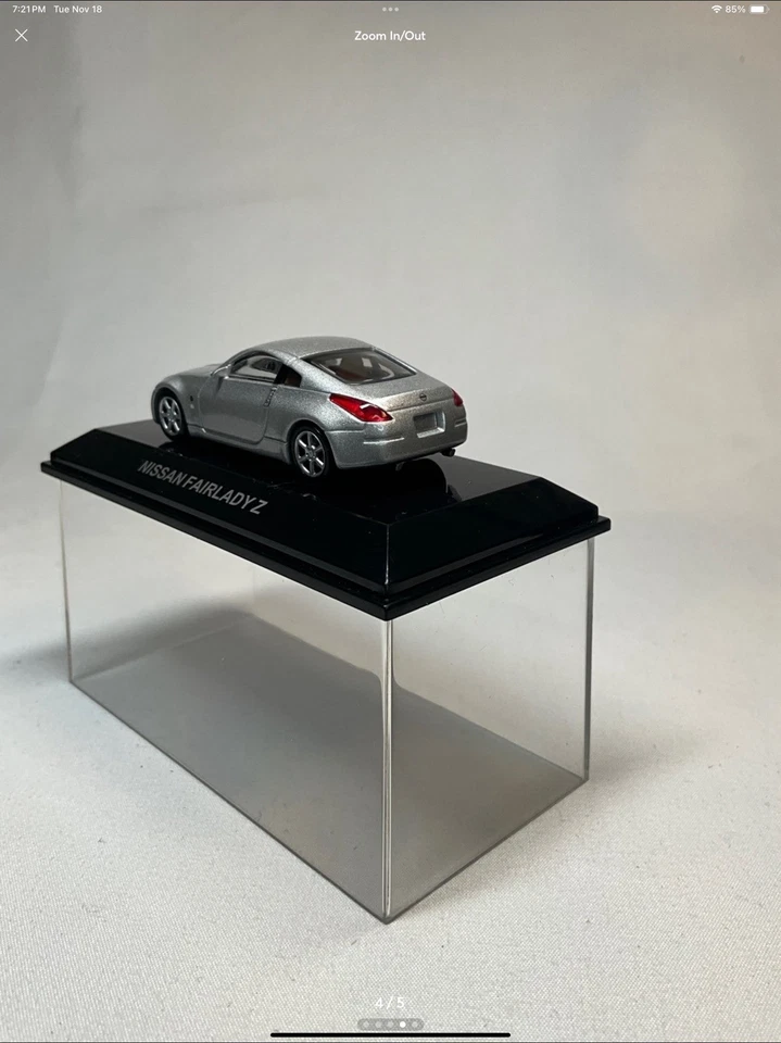 AUTOart Nissan Fairlady Z Coupe 1/64 Scale Model Diamond Silver - Image 4 of 4