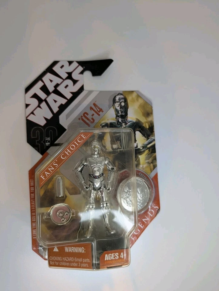 Figura de acción Star Wars 30th TC-14 3,75" con moneda Fan's Choice Saga Legends Foto 3 de 3