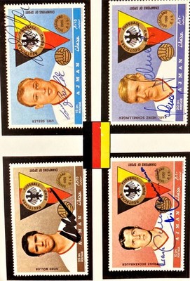 3 Autogramme Franz Beckenbauer ( ) Uwe SEELER ( ) K.-H. Schnellinger ( ) 266 xyz