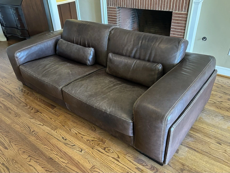 Sofá de cuero Roche Bobois Foto 3 de 4