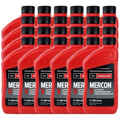 Motorcraft XT5QMC Mercon V Automatic Transmission Fluid, Case of 24 Quarts