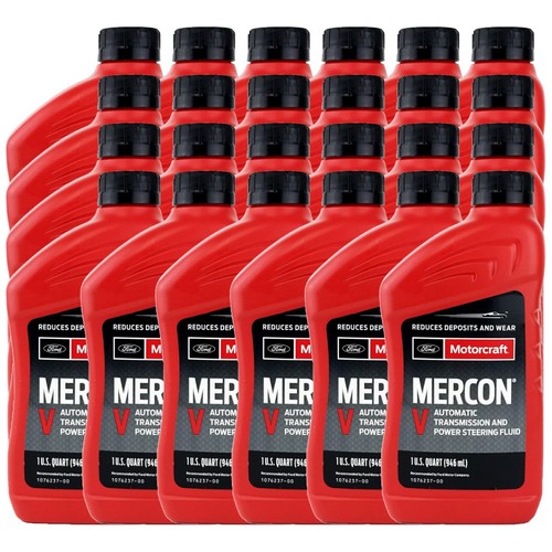 Motorcraft XT5QMC Mercon V Automatic Transmission Fluid, Case of 24 Quarts
