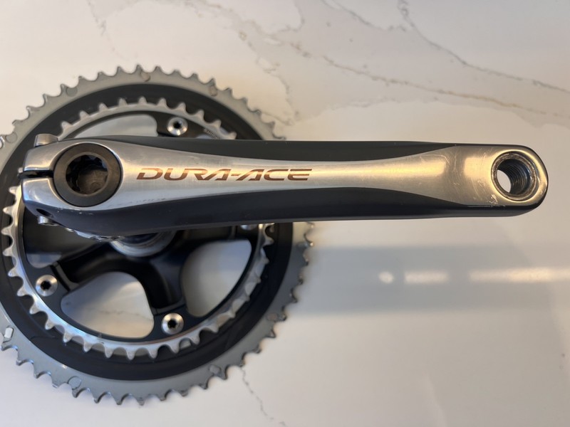Shimano Dura Ace Crankset & BB, 170mm crank, 53/39 rings, FC-7900 10 Speed.