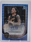 2025-26 Bowman #BCA-JN Jaylon Tyson Chrome Autographs Blue Geometric #/150