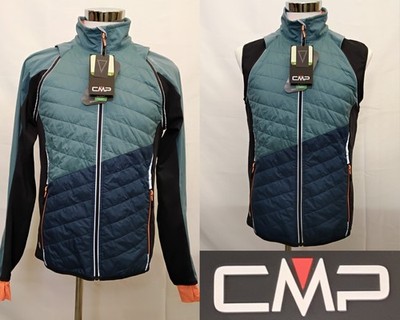 CMP Convertible Jacket/Vest Men's L Blue/Black New With Tags #Z5024