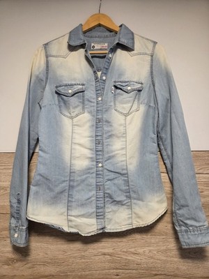 Damen Jeanshemd Blaue Große M. Von Terranova