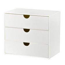 3-Drawer Vanity Organizer, Compact Storage Organization Drawers Set for Cosme...