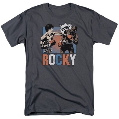 Rocky - Rocky Pow - Erwachsenes Unisex Kurzarm-T-Shirt - Grau