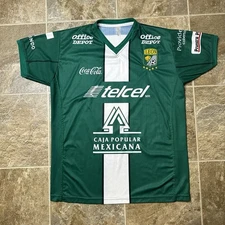 Mens Club Leon FC Telcel Corona Green Mexico Soccer Jersey Size XL Football