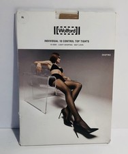 Wolford Womens Individual 10 Control Top Tights in Cosmetic 18163 Size XL