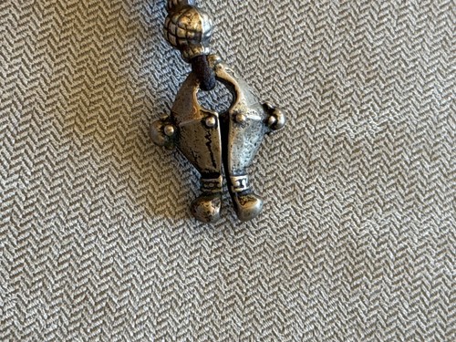 David Navarro Amulet Carved Goddess Buddha black cord necklace - Picture 7 of 11