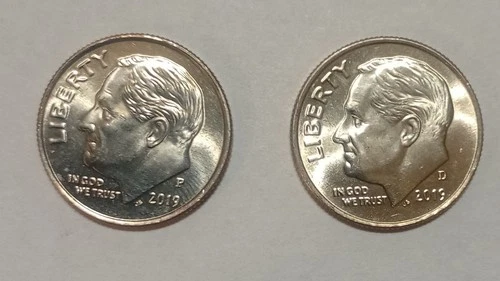 2019 P &  D Roosevelt Dime Set! BU Uncirculated Full Bands! Free Shipping!