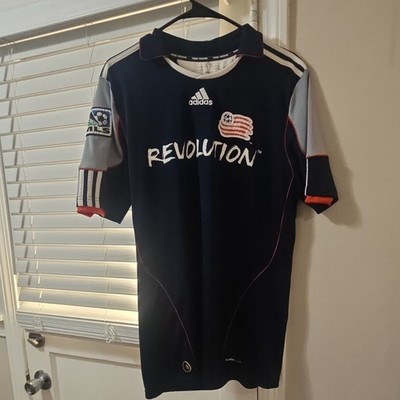 adidas New England Revolution MLS Soccer Jersey ClimaCool Navy/Gray