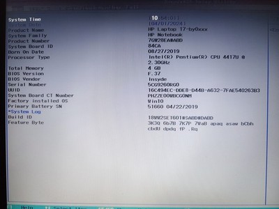 HP Laptop 17-by0xxx Hauptplatine motherboard Intel Pentium 4417U 2,30GHz