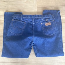 Vintage Wrangler Jeans Cowboy Cut Original Fit Blue Mens 42W 30L 13MWZ Denim