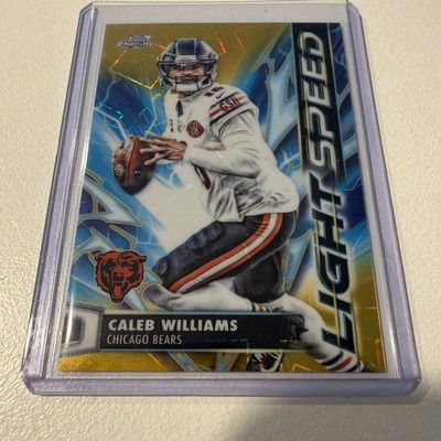 2025 Topps Chrome Caleb Williams  Gold Light speed Numbered /50 Bears #LS-4
