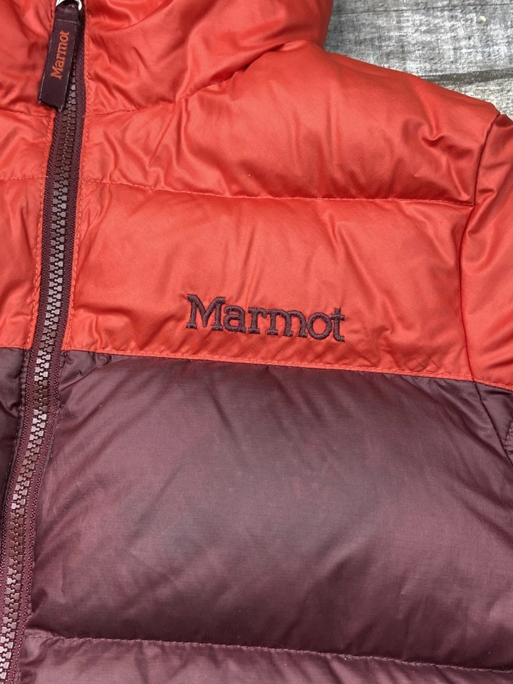 Abrigo Chaqueta Marmot Niños L Capucha Guías de Pato Bolsillos Abombados Rojo Invierno 73700 Foto 4 de 4