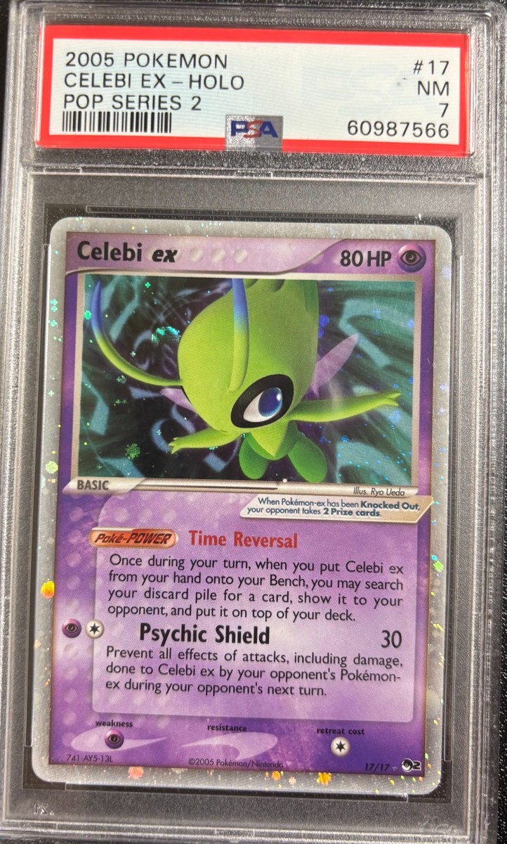 PSA 7 Celebi ex 1717 Pop Series 2 2005 Pokemon Card | eBay