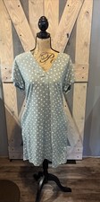 GAP NWOT Women's Green & White Patterned dress in size Small