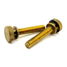 10-32x1" Brass Thumb Screw