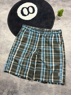 BILLABONG Vintage Checkered Serf Swim Beach Shorts Y2k Men's 34Size Hype Rare