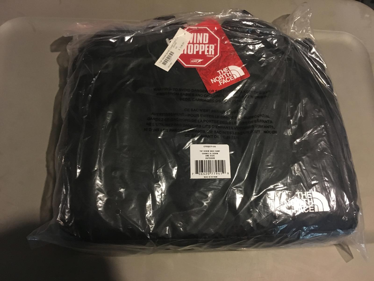 SUPREME THE NORTH FACE BASE CAMP DENIM DUFFLE BAG SS15 | eBay