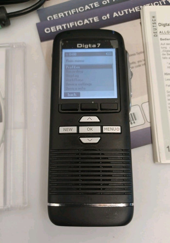 Grundig Digta 7 registratore digitale portatile dettatura con stazione 447 - Foto 9 di 12