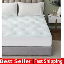 Memory Foam Mattress Pad Topper Queen, Queen Foam Mattress Topper Viscose Der...