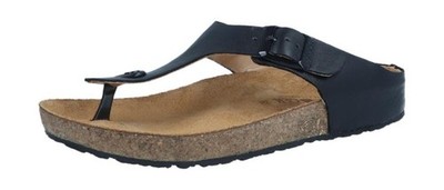 Haflinger Damen Pantolette Bio Memphis Schwarz 819087-1764