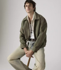 LEVI'S Castro Mechanics Full-zip Lightweight Canvas Jacket, Oregano Canvas-Green