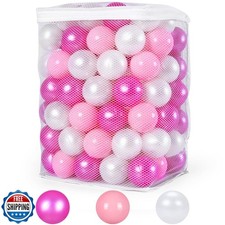 Heopeis Ball Pit Balls for Toddlers- 100 200 500 Crush Proof Plastic Toy Ball