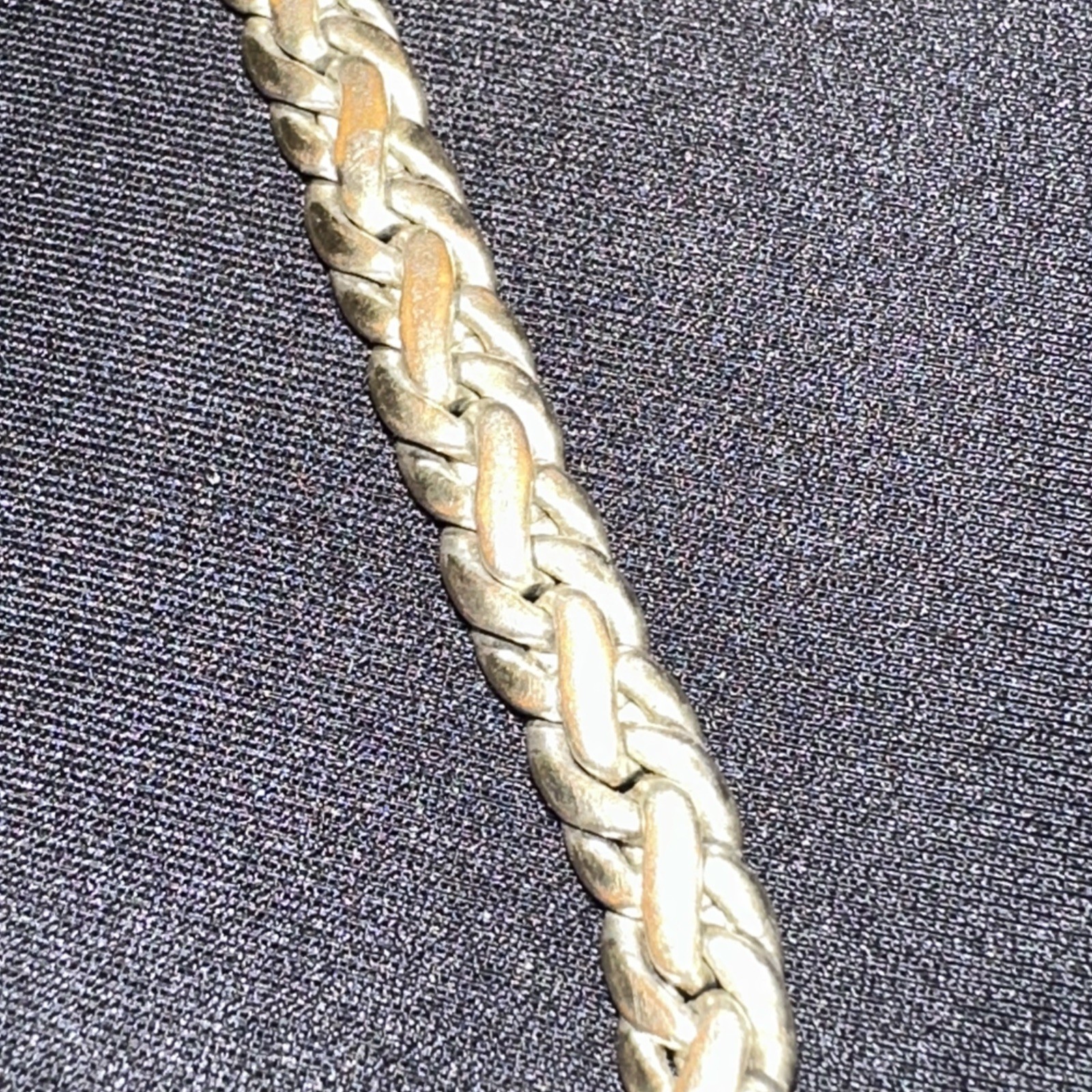 Authentic 925 Solid Sterling Silver Rope Chain Br… - image 8
