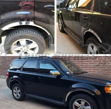 FENDER TRIM Flares FOR FORD ESCAPE 2008-2012 Stainless Steel High Polish 4PC